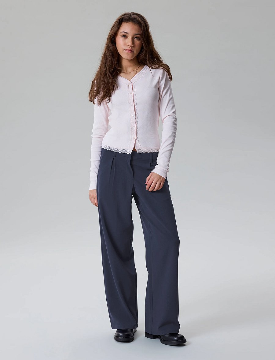 LMTD - NLFLUIS NW PLEAT WIDE PANT NOOS - bukser - dark sapphire - 3