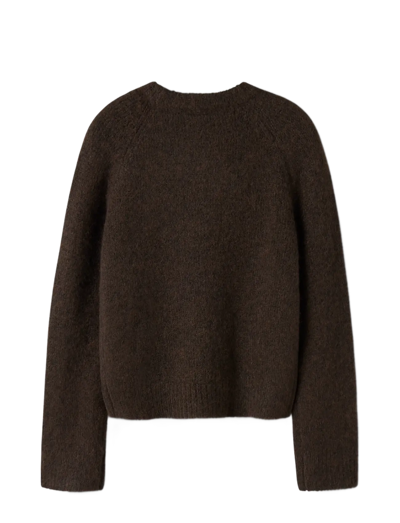 LMTD - NLFBULLO LS SHORT KNIT NOOS - pullover - black coffee - 1