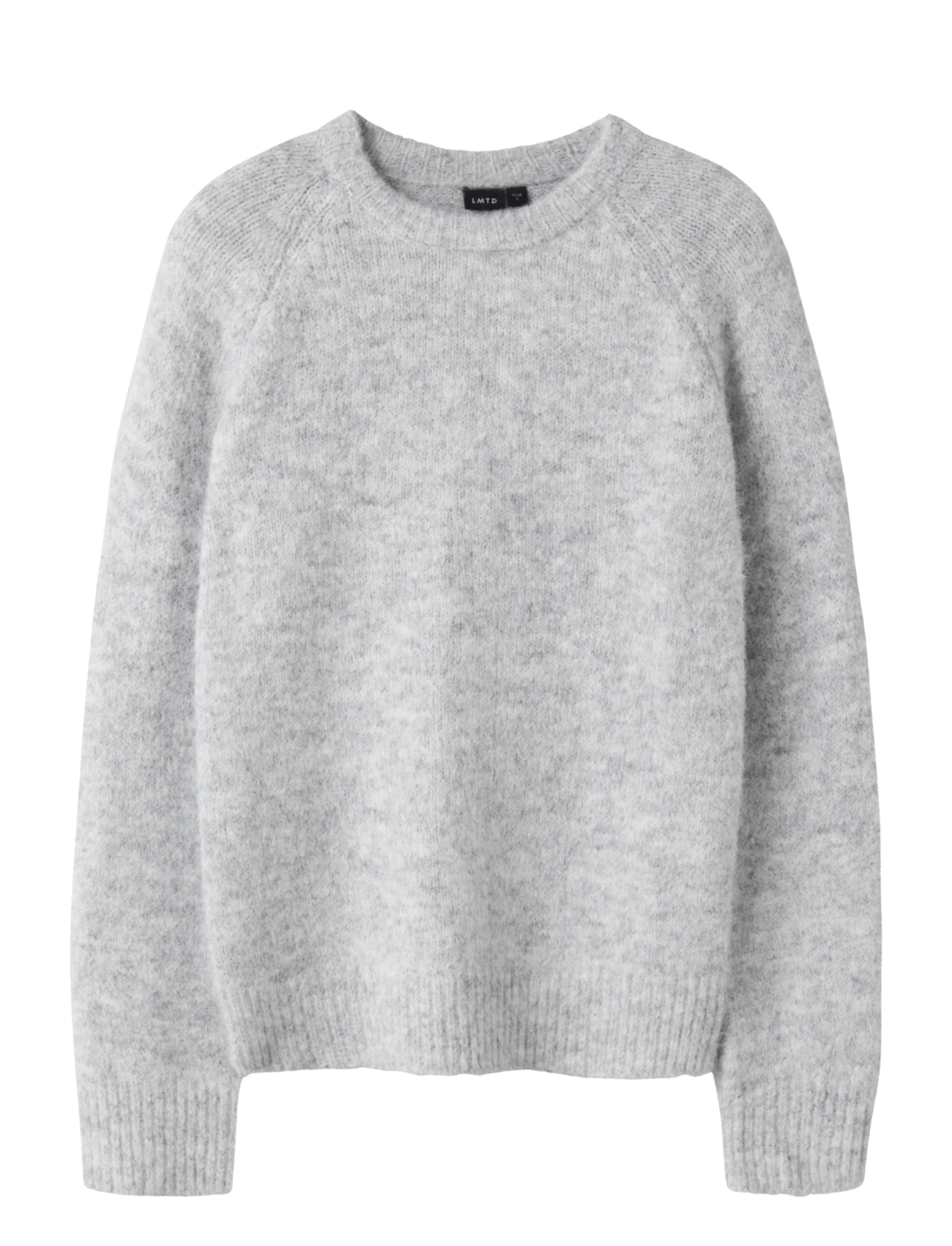 LMTD NLFBULLO LS SHORT KNIT NOOS - LMTD - LIGHT GREY MELANGE / grey