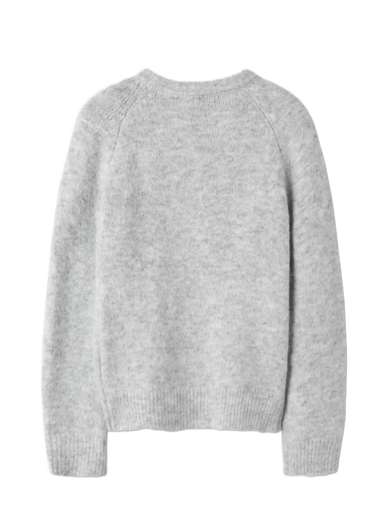 LMTD - NLFBULLO LS SHORT KNIT NOOS - pullover - light grey melange - 1
