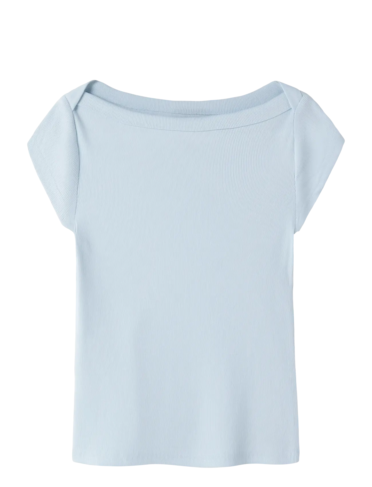 LMTD NLFKANA SS SHORT BOATNECK TOP - Põhitooted - ICE WATER / blue