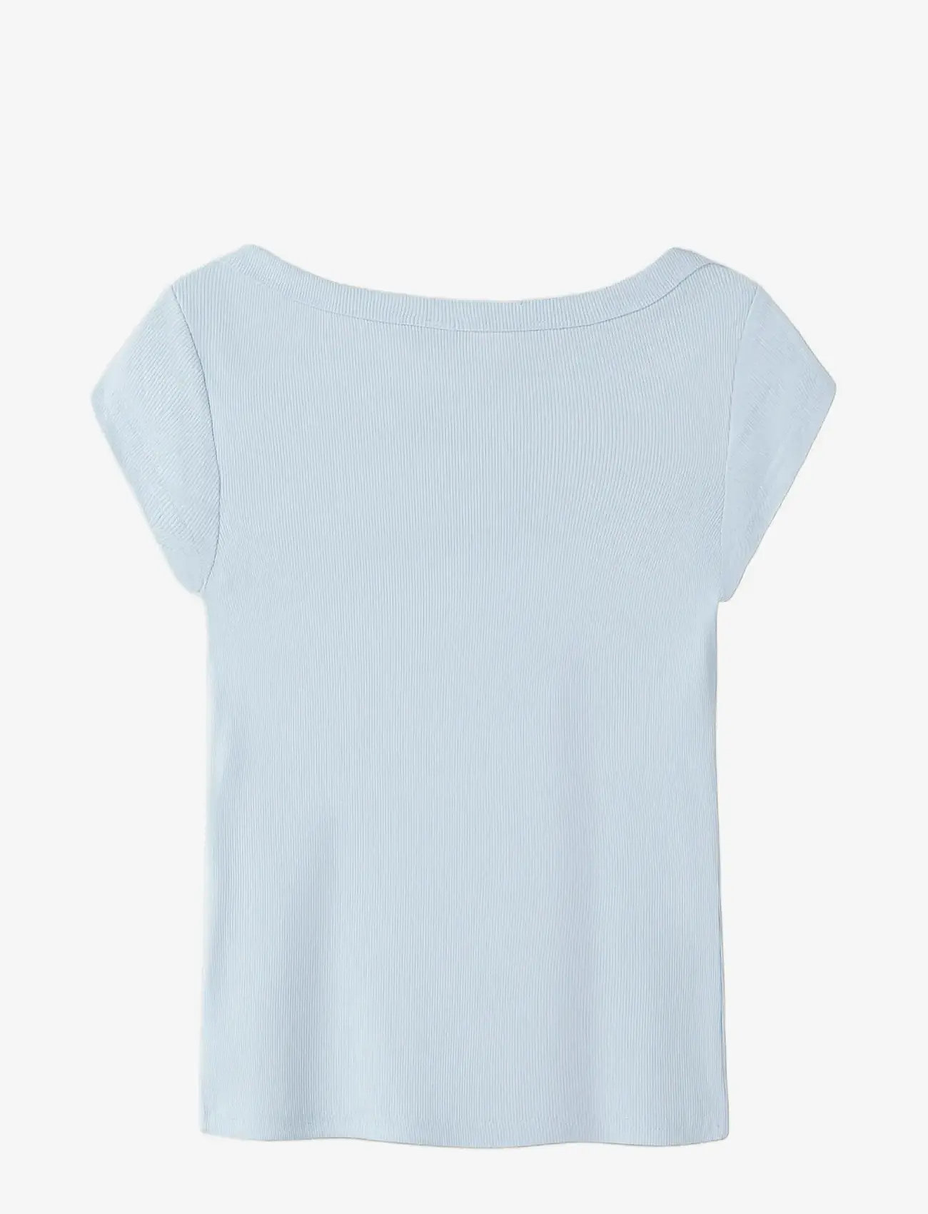 LMTD - NLFKANA SS SHORT BOATNECK TOP - kortærmede t-shirts - ice water - 1