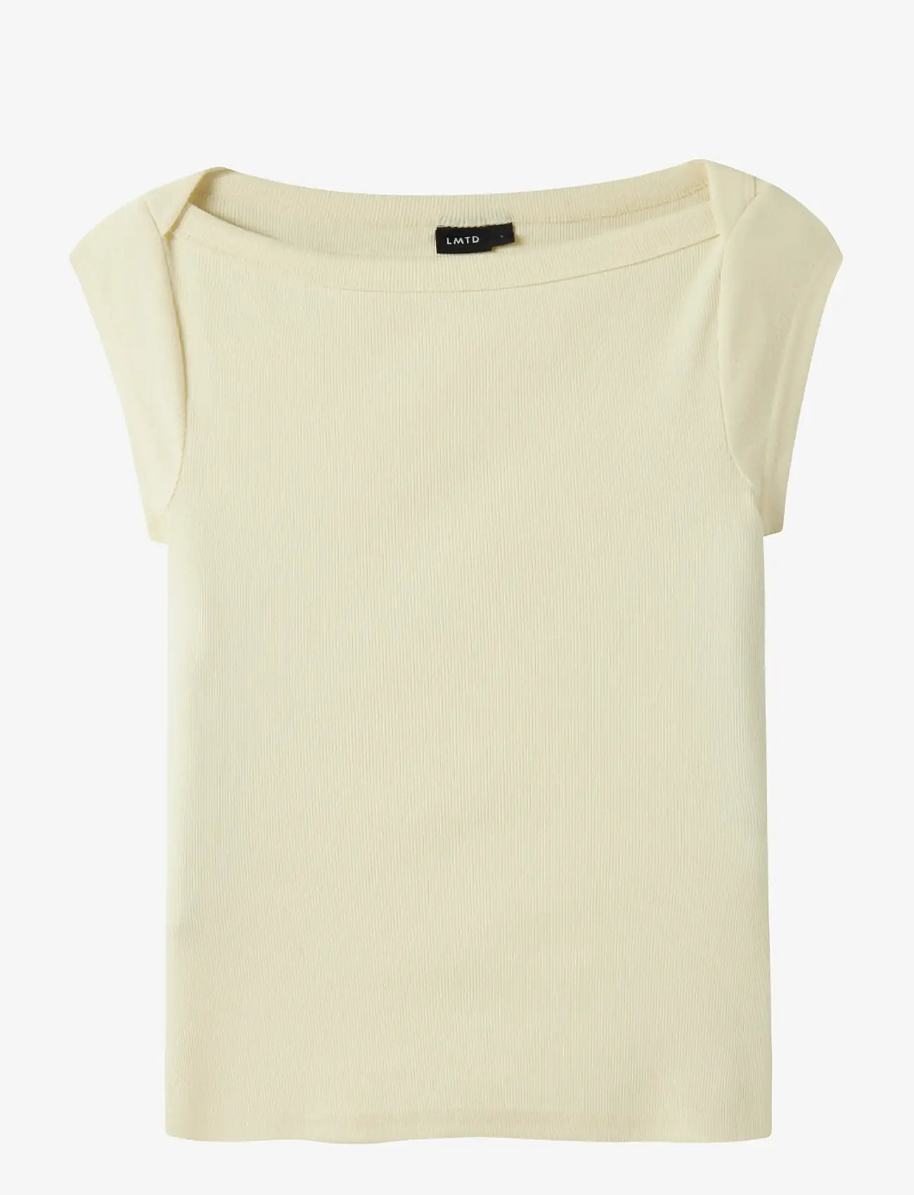 LMTD - NLFKANA SS SHORT BOATNECK TOP - kortærmede t-shirts - pear sorbet - 0