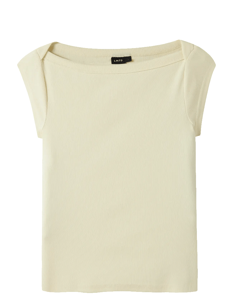 LMTD - NLFKANA SS SHORT BOATNECK TOP - kortærmede t-shirts - pear sorbet - 0
