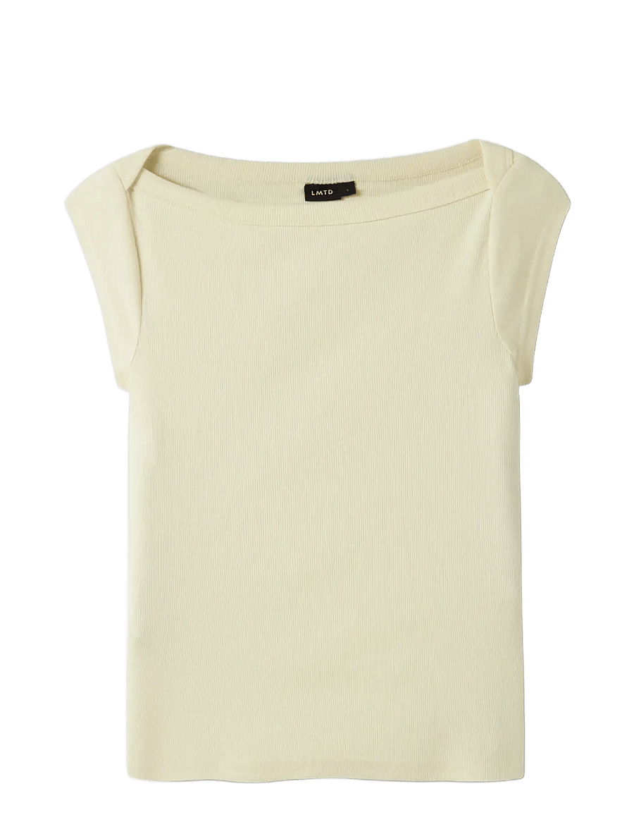 LMTD - NLFKANA SS SHORT BOATNECK TOP - kortärmade t-shirts - pear sorbet - 2