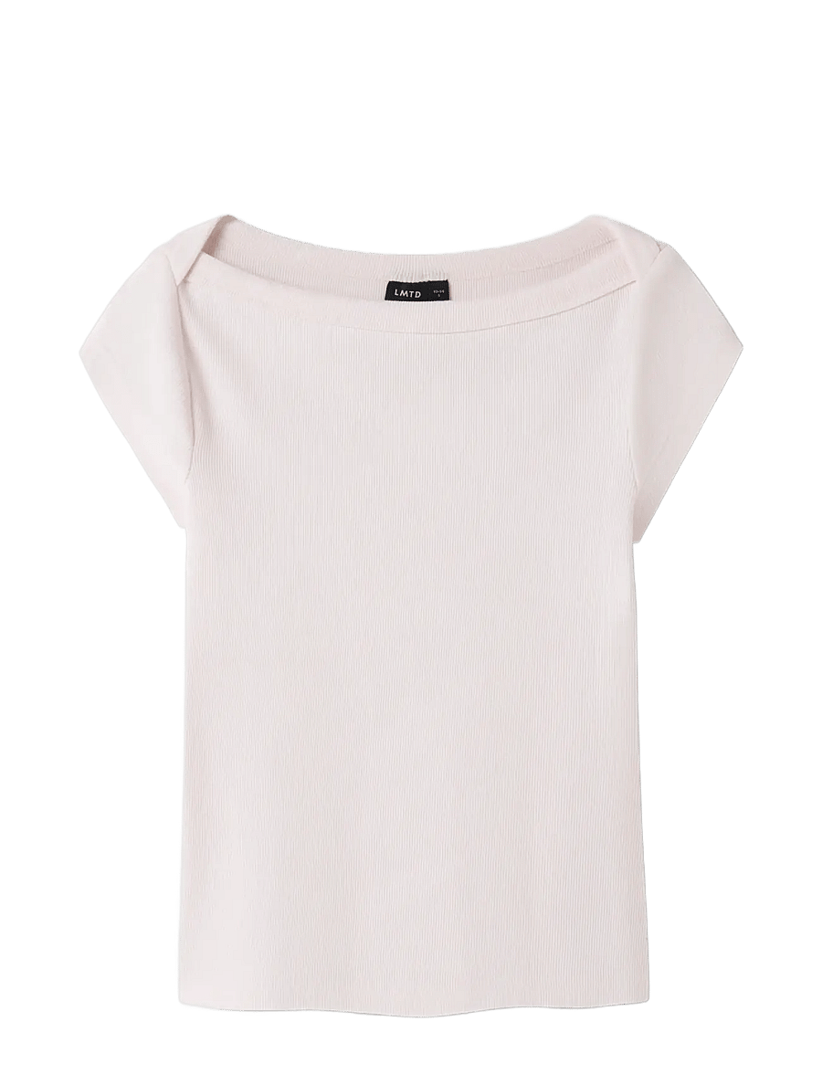 LMTD - NLFKANA SS SHORT BOATNECK TOP - kurzärmelige - pink marshmallow - 2