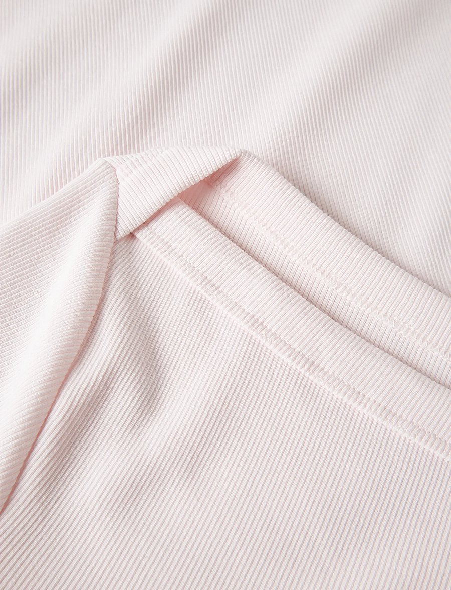 LMTD - NLFKANA SS SHORT BOATNECK TOP - kurzärmelige - pink marshmallow - 5
