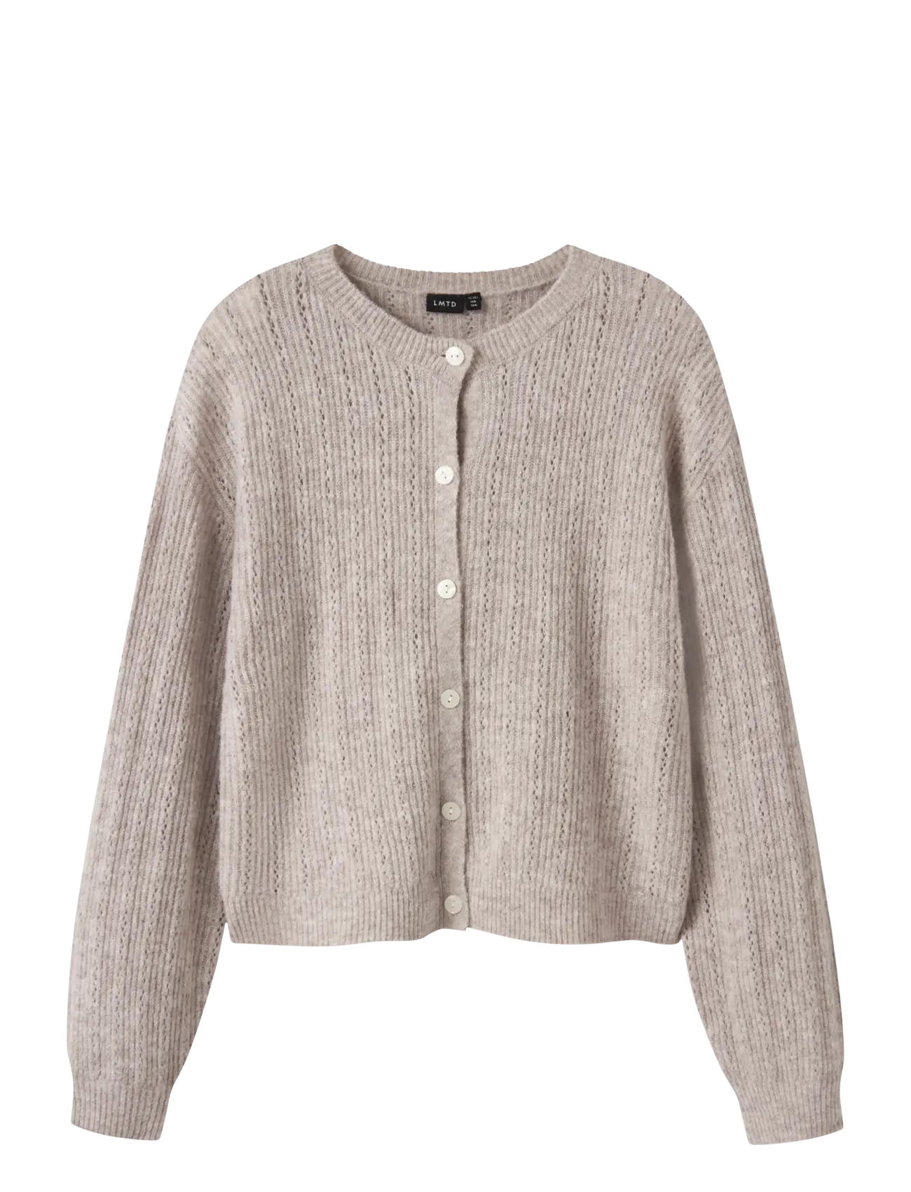 LMTD NLFKIRA LS SHORT KNIT CARDIGAN - Kudumid - PEYOTE / beige