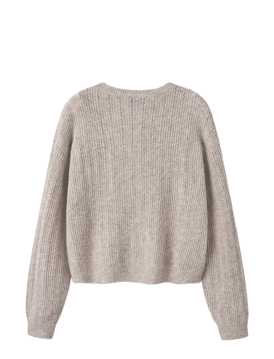 LMTD - NLFKIRA LS SHORT KNIT CARDIGAN - peyote - 1