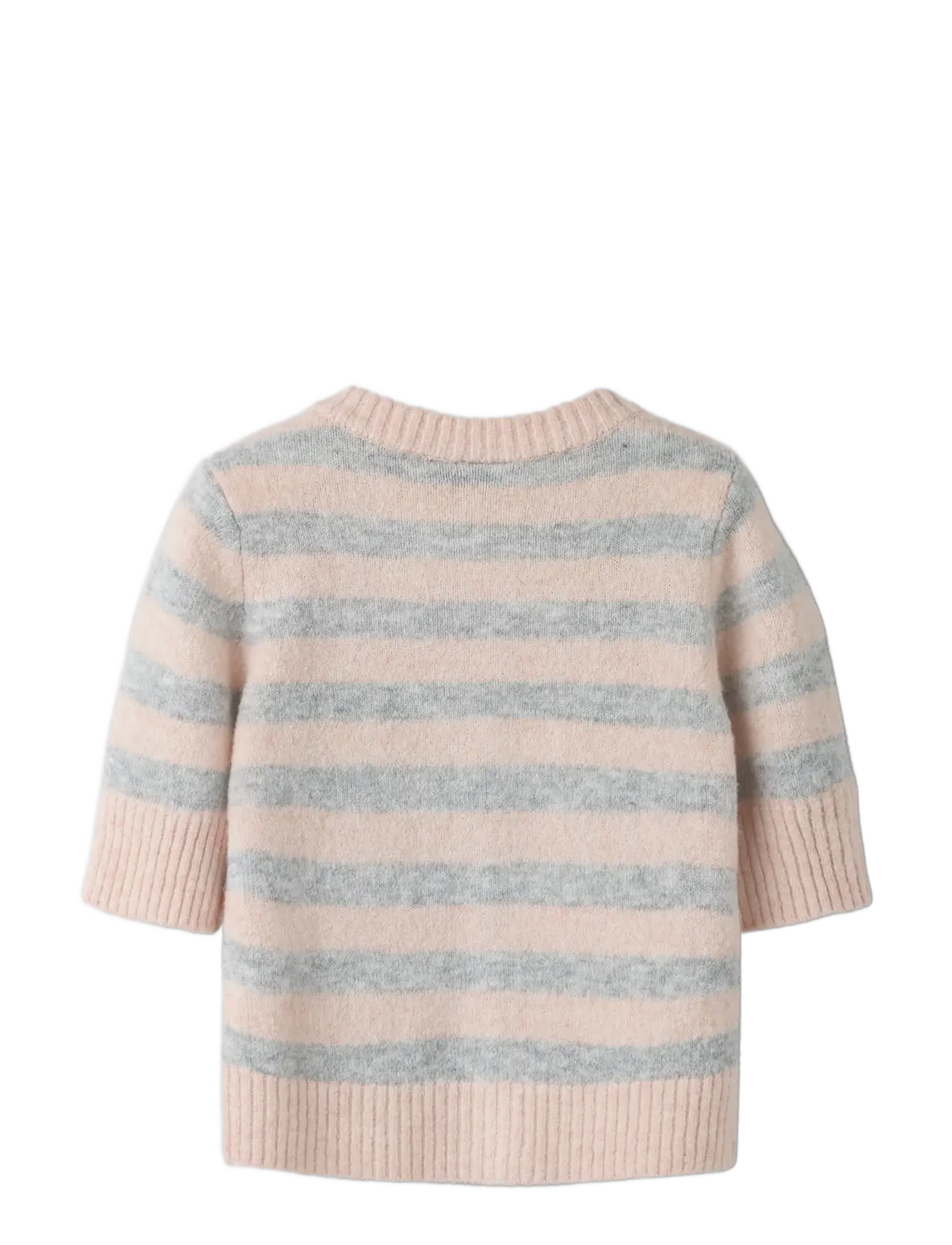 LMTD - NLFBYNTHE SS SHORT STRIPE KNIT CARDIGAN - cardigans - tropical peach - 1