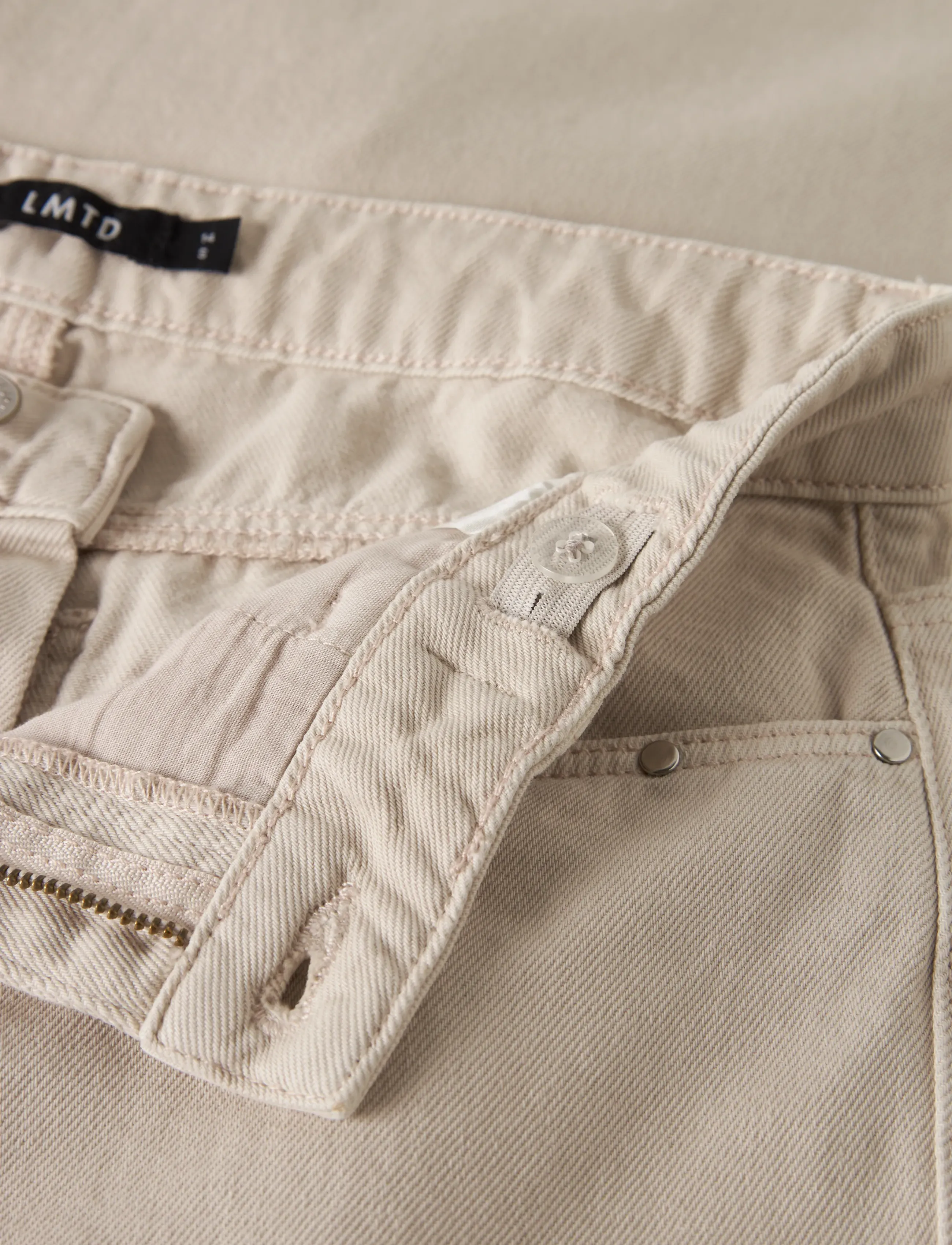 LMTD - NLFHYEDSTUD LW TWI LC X-WIDE PANT - laia säärega teksad - moonbeam - 5