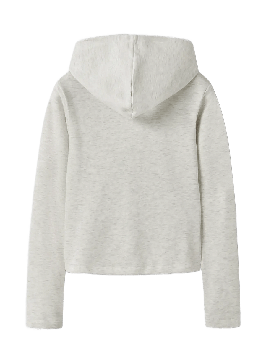 LMTD - NLFLUNIC LS BRU S CARDIGAN W. HOOD - light grey melange - 1