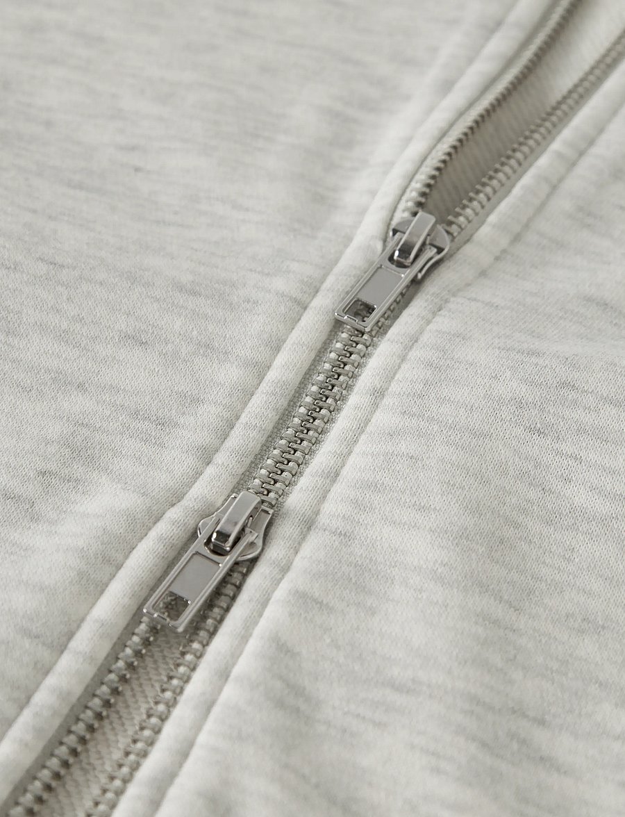 LMTD - NLFLUNIC LS BRU S CARDIGAN W. HOOD - light grey melange - 4