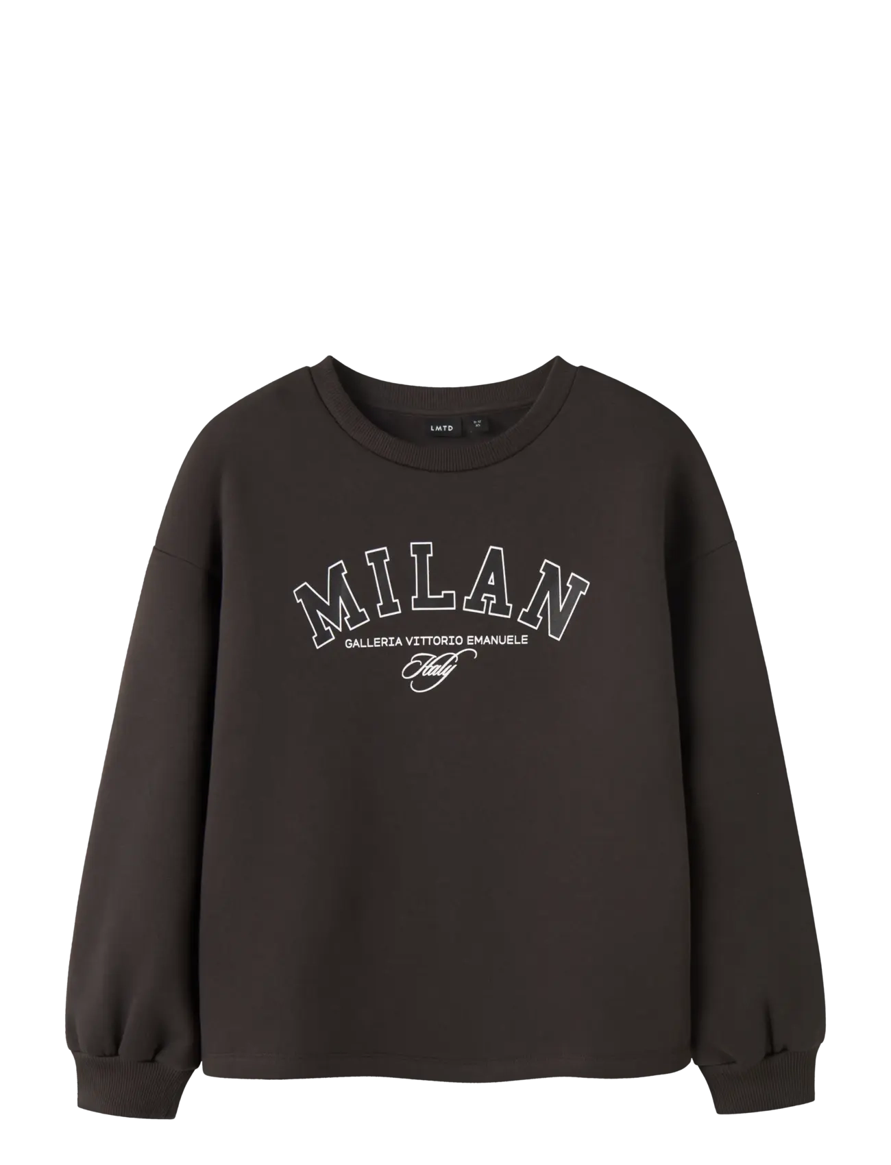 LMTD - NLFFARIS LS LOOSE O-NECK SWEAT - sweatshirts - black coffee - 0
