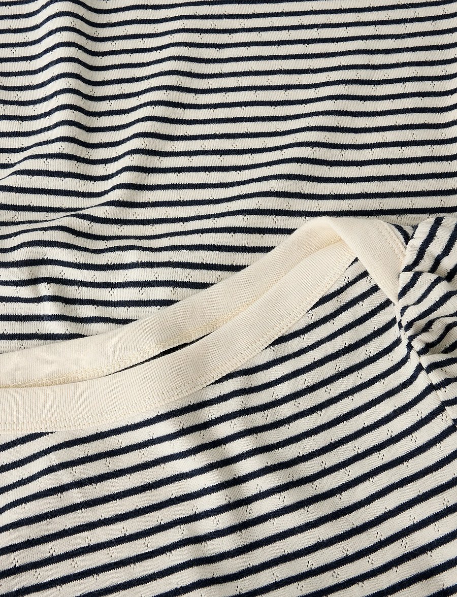 LMTD - NLFSEHER LS SHORT BOATNECK TOP - langärmelig - navy blazer - 4