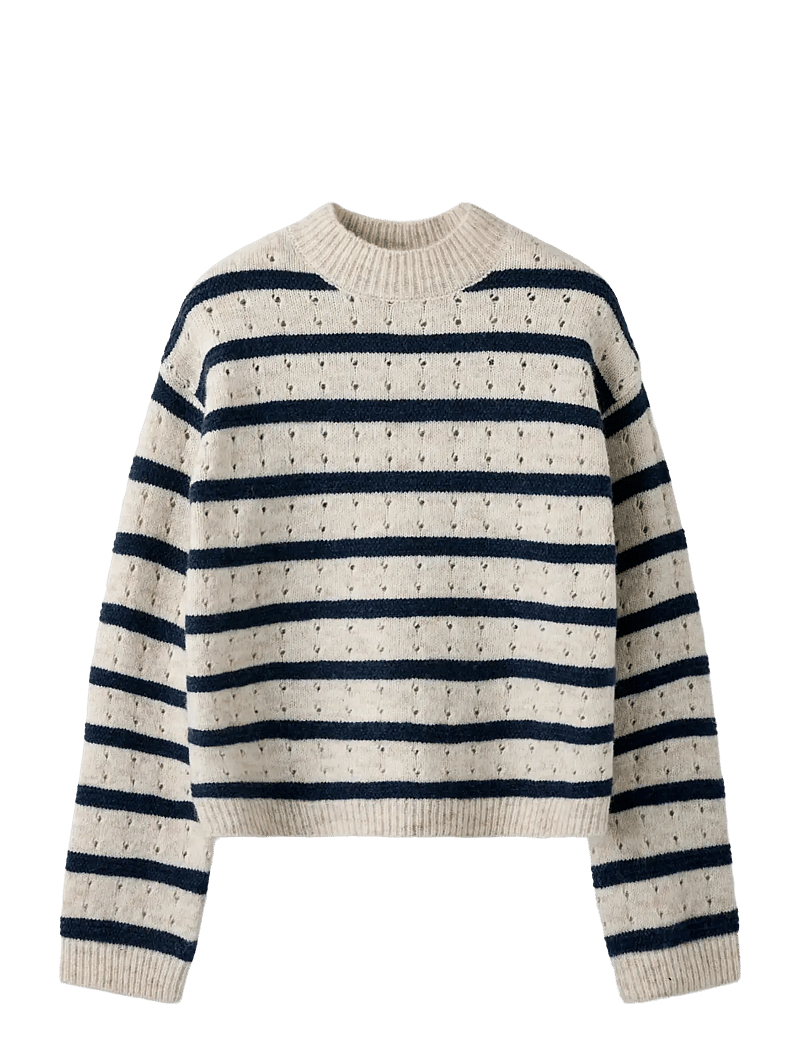 LMTD - NLFNAMELYS LS SHORT TURTLENECK KNIT - pullover - navy blazer - 1
