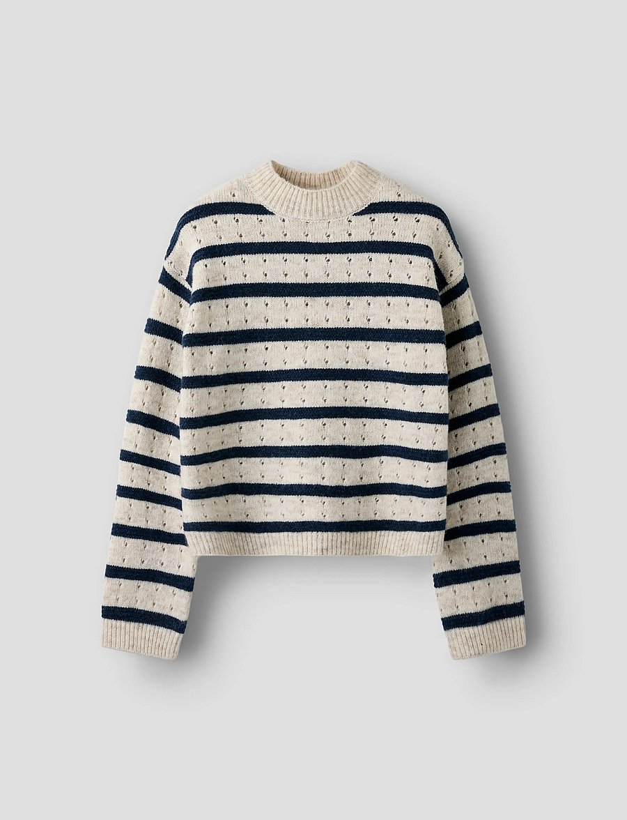 LMTD - NLFNAMELYS LS SHORT TURTLENECK KNIT - neulepuserot - navy blazer - 0