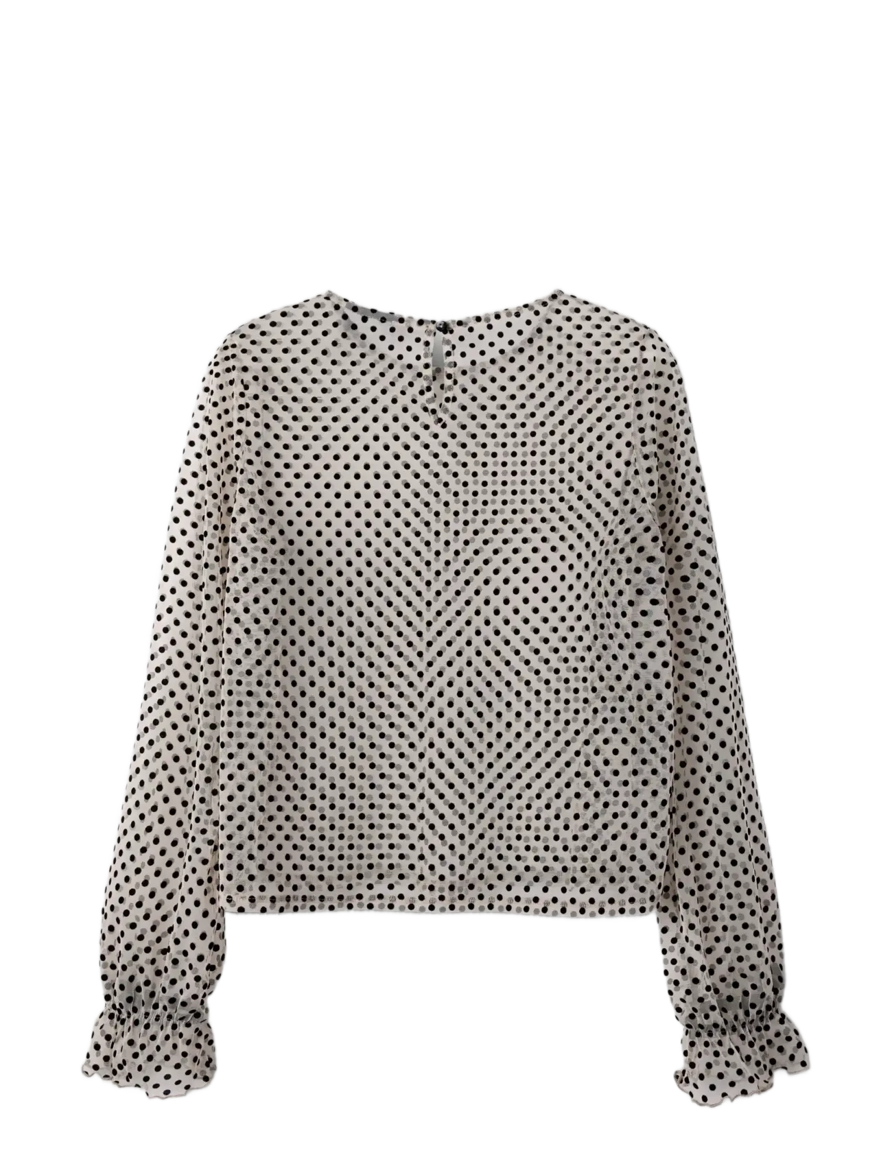 LMTD - NLFFLEDOT LS O-NECK SHIRT - bluser & tunikaer - black - 2