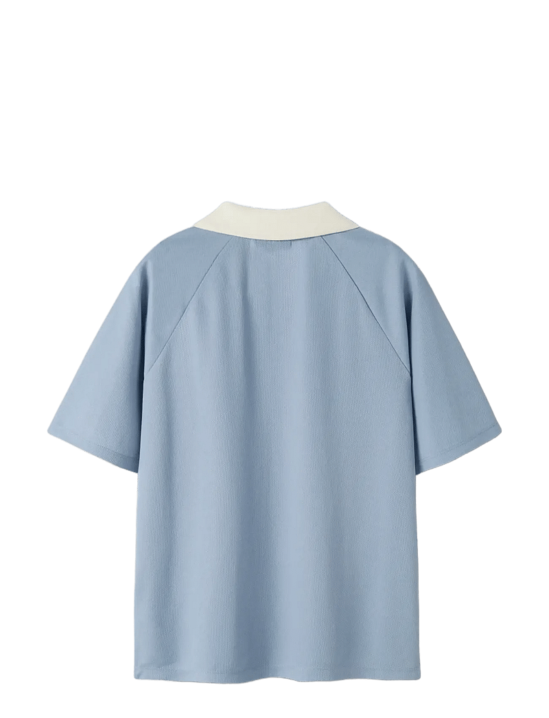 LMTD - NLNROSCLUB SS FOOTBALL POLO - sporttoppar - dusty blue - 1