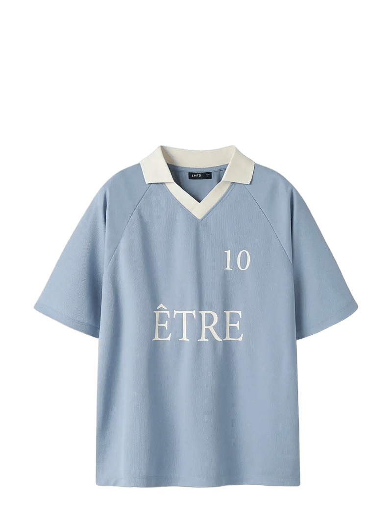 LMTD - NLNROSCLUB SS FOOTBALL POLO - sporttoppar - dusty blue - 2