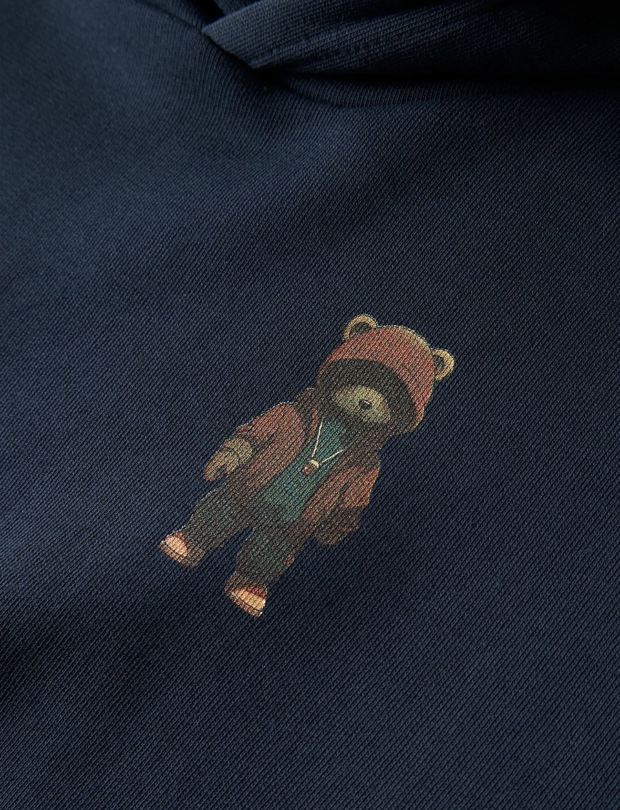 LMTD - NLMFAMSE LS BRU SWEAT W. HOOD - kapuzenpullover - navy blazer - 2