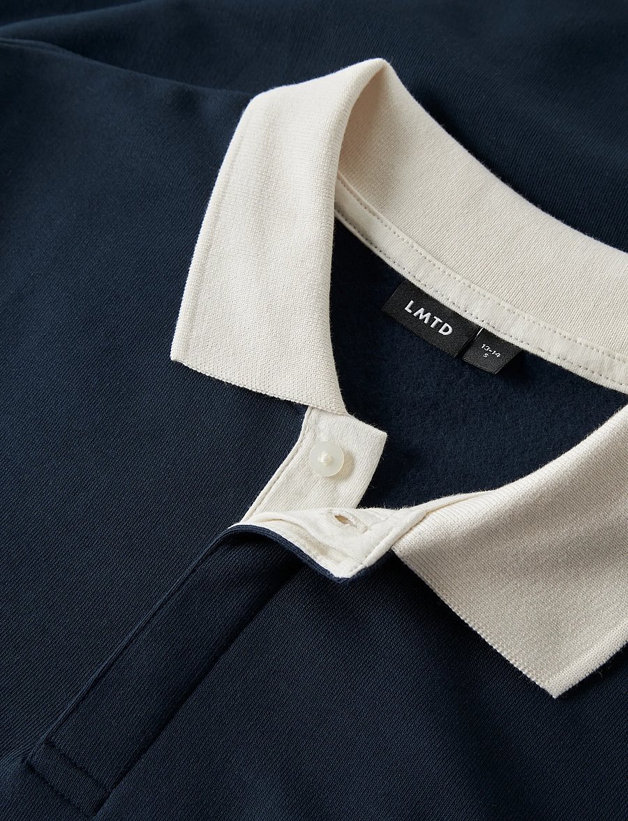 LMTD - NLMROSS LS POLO SWEAT - navy blazer - 2