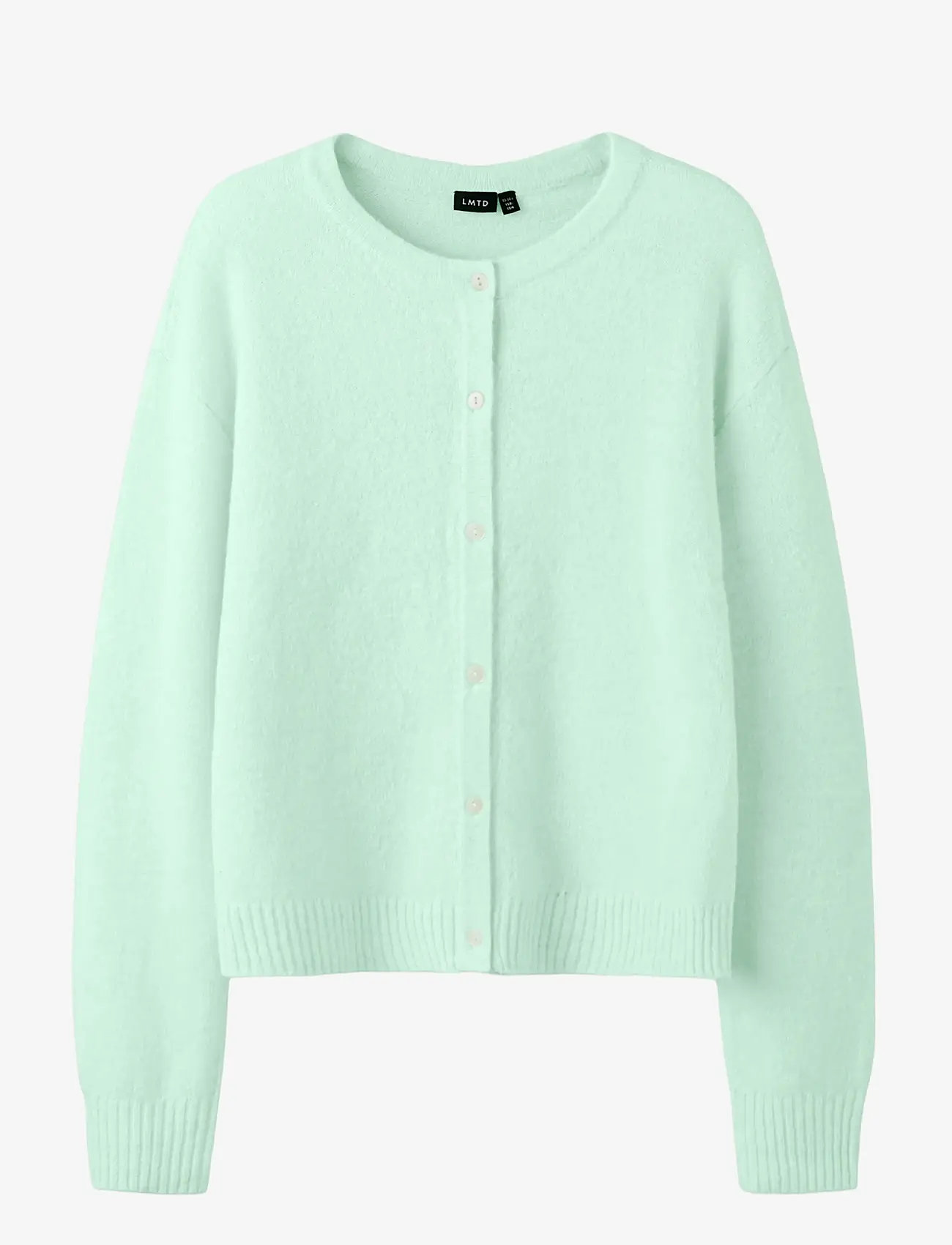 LMTD - NLFBYNT LS KNIT CARDIGAN - koftor - aqua glass - 1