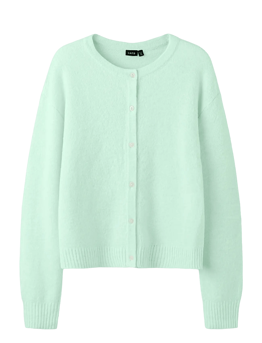 LMTD - NLFBYNT LS KNIT CARDIGAN - cardigans - aqua glass - 1
