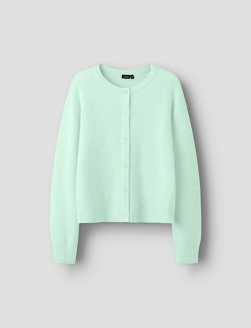 LMTD - NLFBYNT LS KNIT CARDIGAN - cardigans - aqua glass - 0