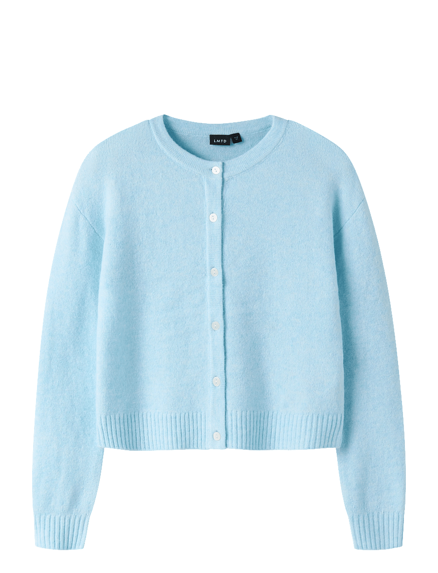LMTD - NLFBYNT LS KNIT CARDIGAN - cardigans - ice water - 0