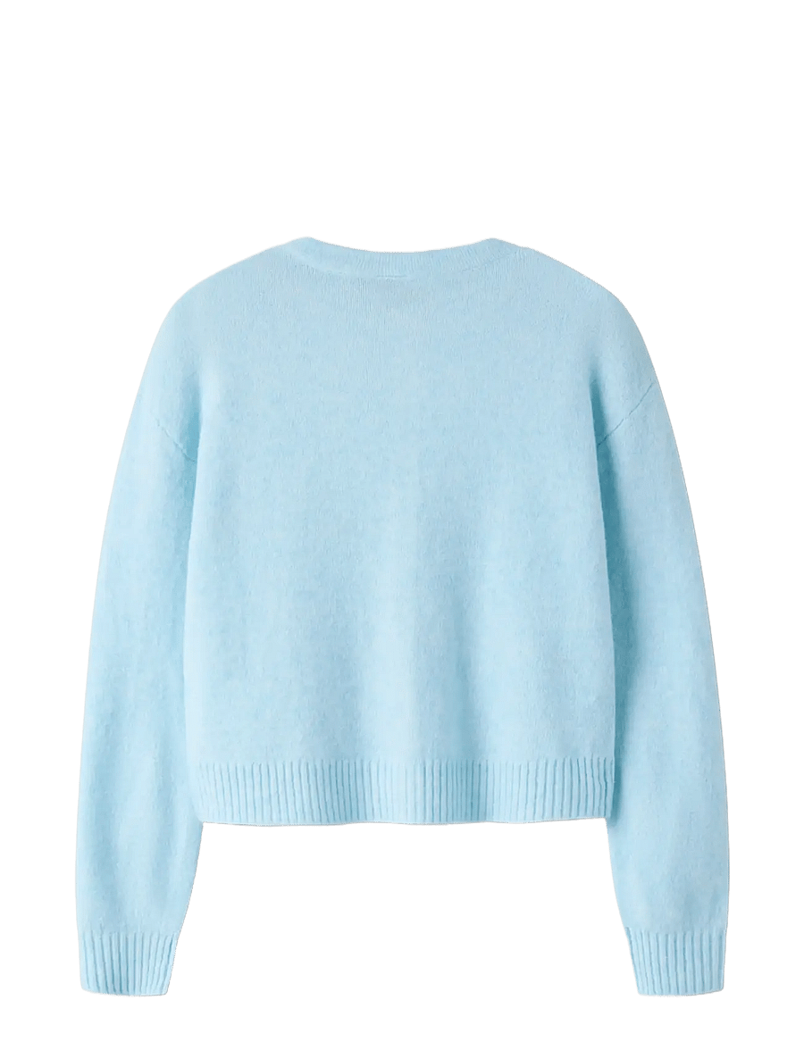 LMTD - NLFBYNT LS KNIT CARDIGAN - cardigans - ice water - 1