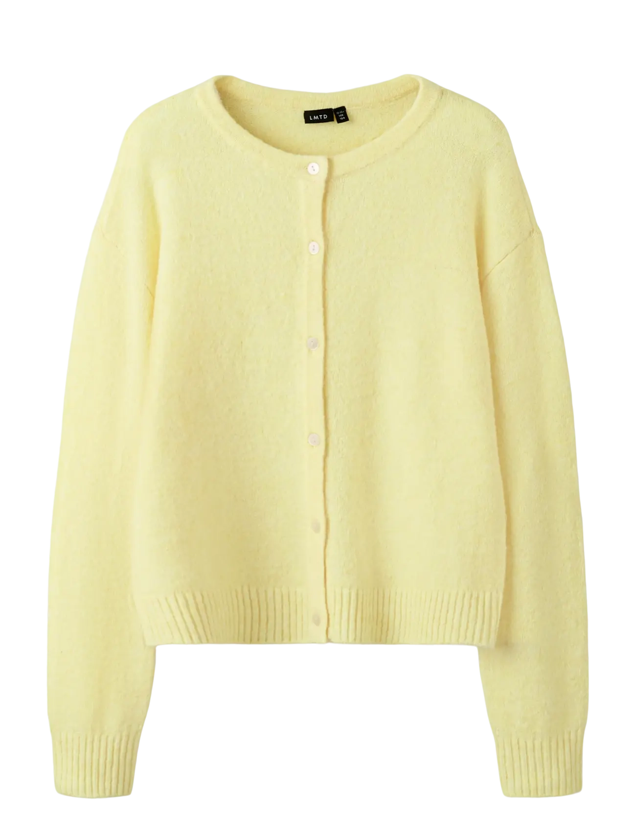 LMTD NLFBYNT LS KNIT CARDIGAN - Cardigans - PEAR SORBET / yellow