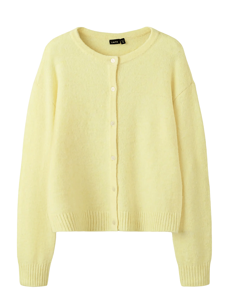 LMTD - NLFBYNT LS KNIT CARDIGAN - cardigans - pear sorbet - 1