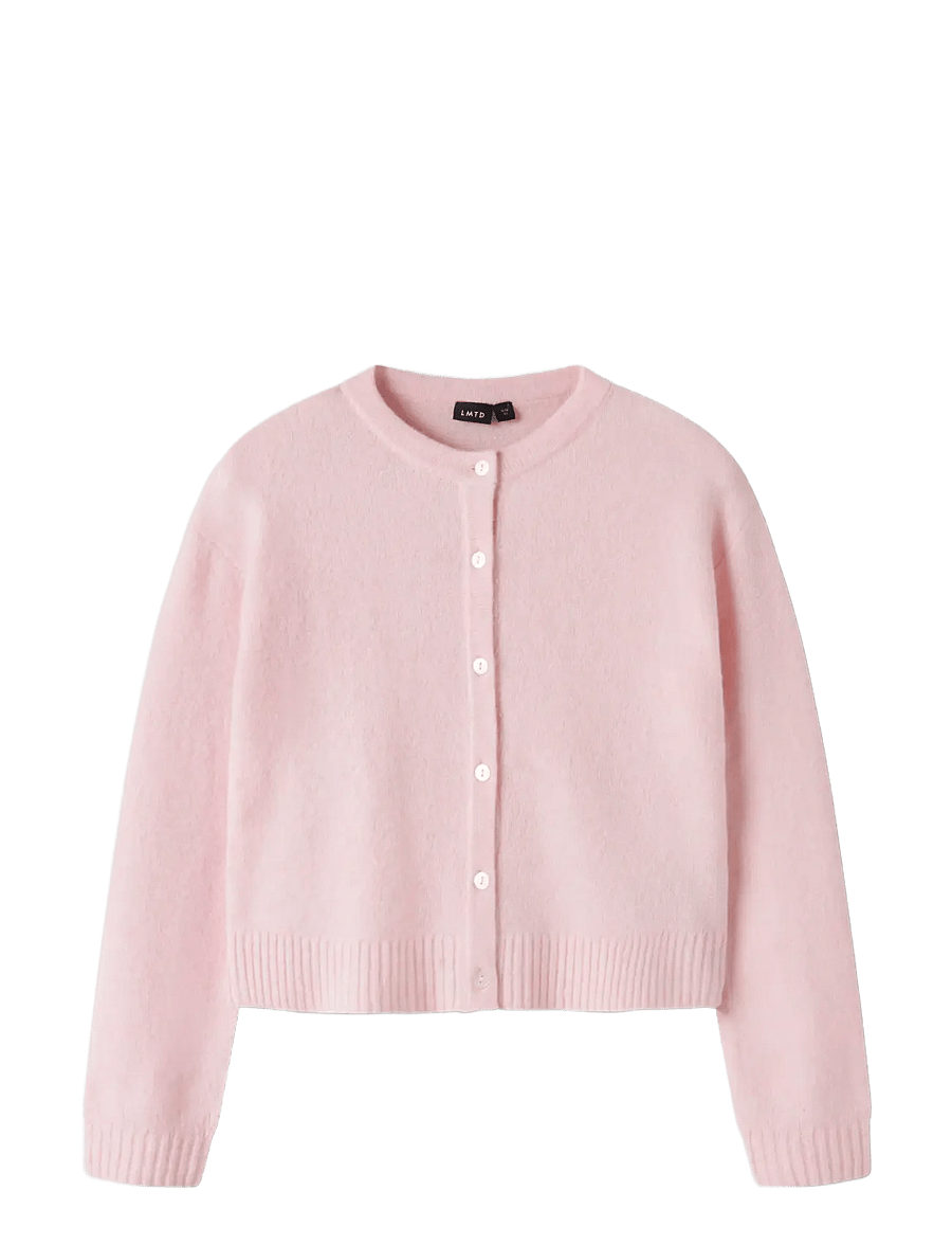 LMTD - NLFBYNT LS KNIT CARDIGAN - cardigans - pink-a-boo - 0