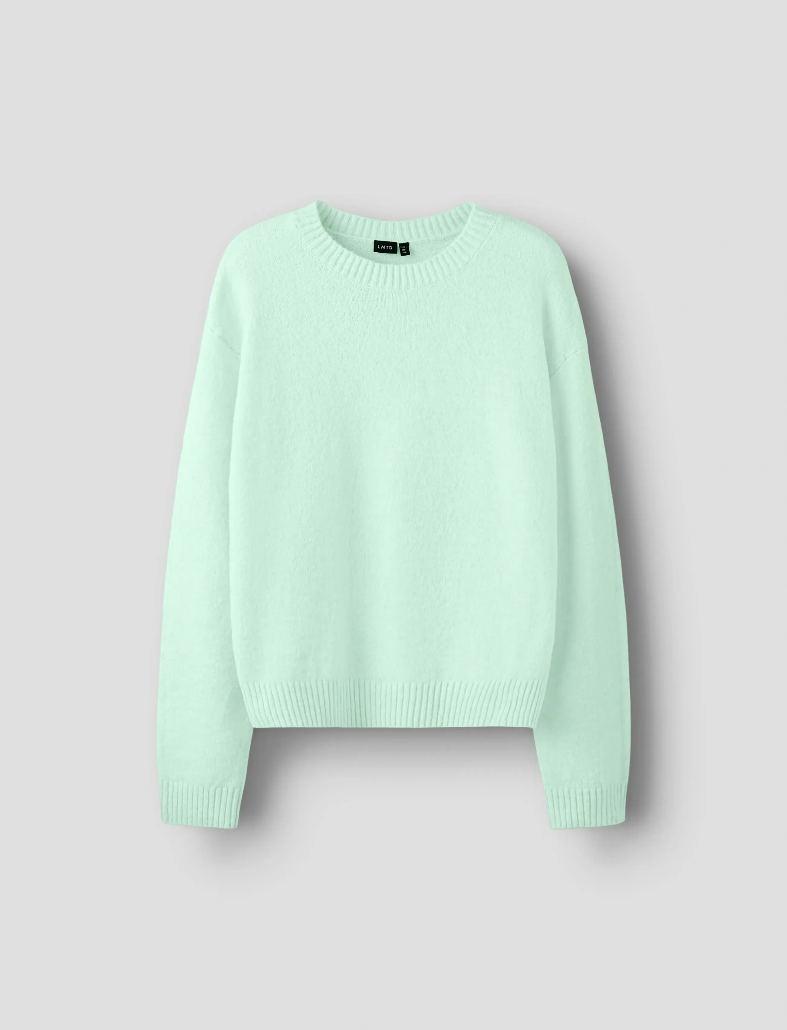 LMTD NLFBYNT LS SHORT KNIT - Pullover - AQUA GLASS / green