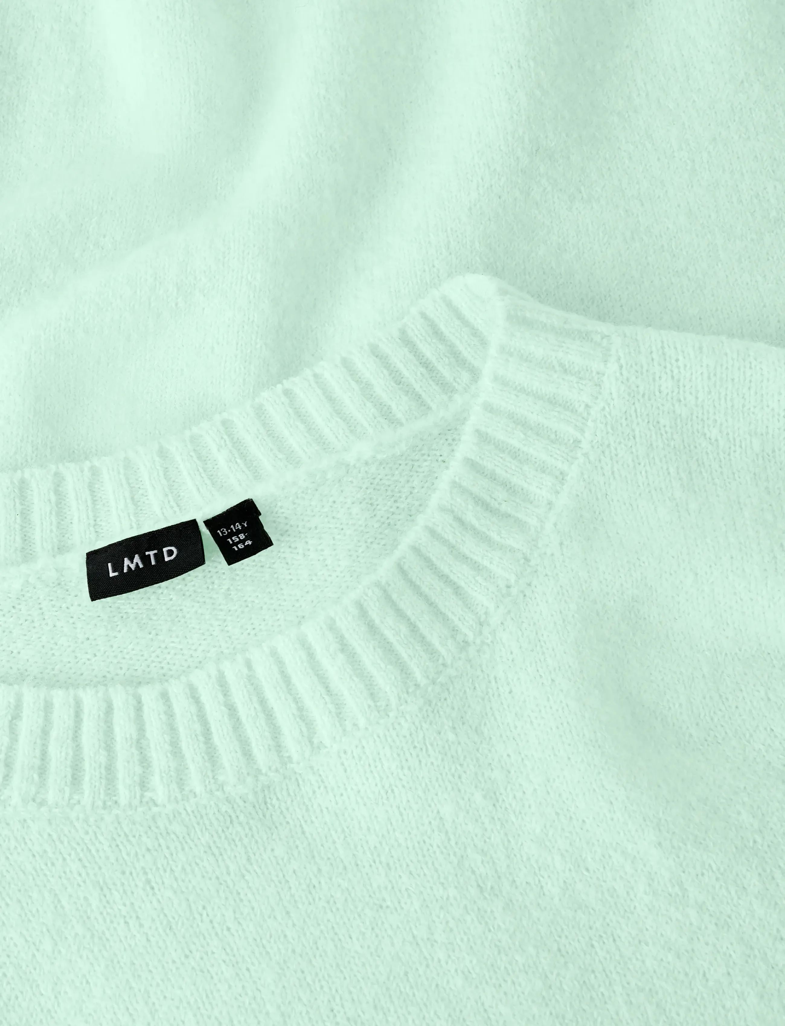 LMTD - NLFBYNT LS SHORT KNIT - trøjer - aqua glass - 3