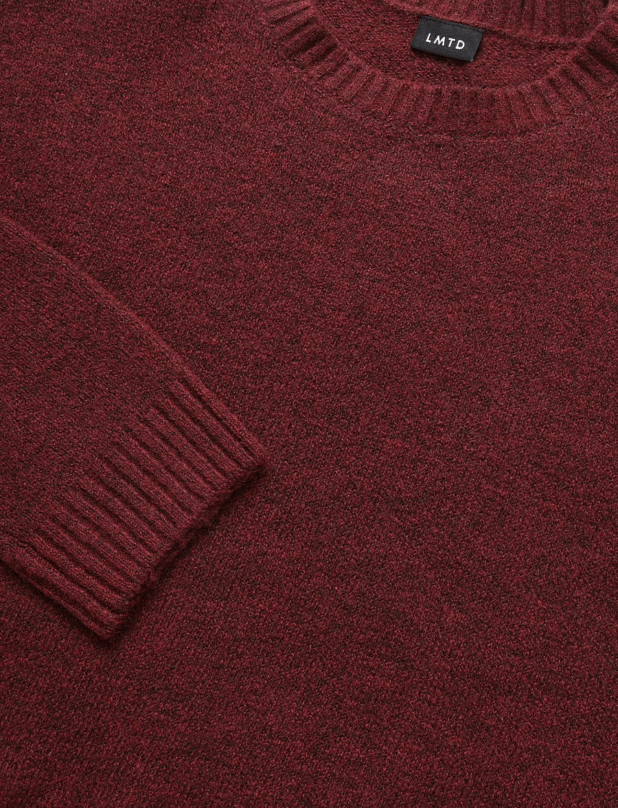 LMTD - NLFBYNT LS SHORT KNIT - pullover - burgundy - 2
