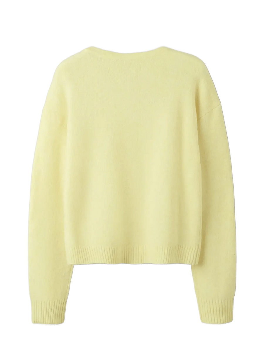 LMTD - NLFBYNT LS SHORT KNIT - trøjer - pear sorbet - 2