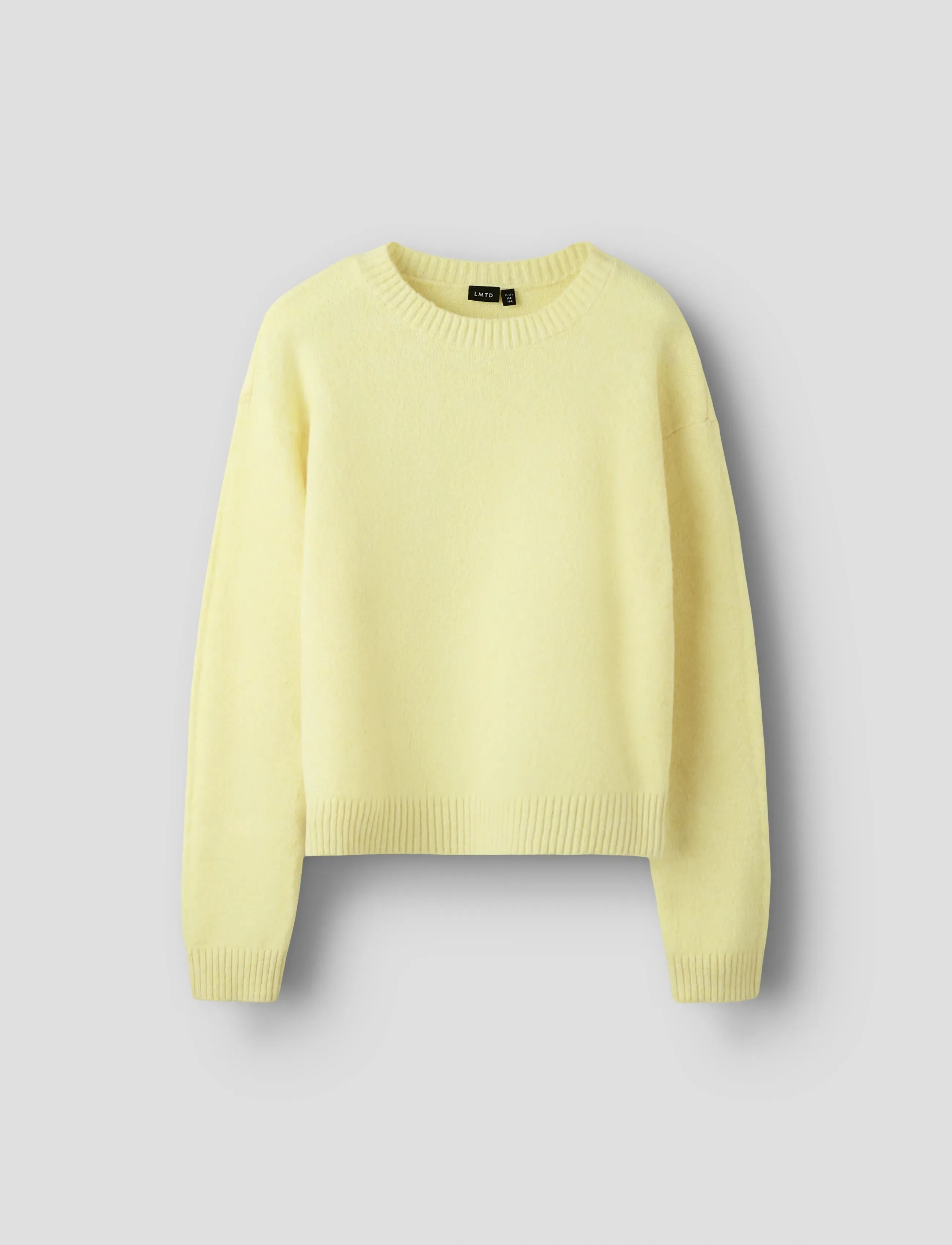 LMTD NLFBYNT LS SHORT KNIT - Jumpers - PEAR SORBET / yellow