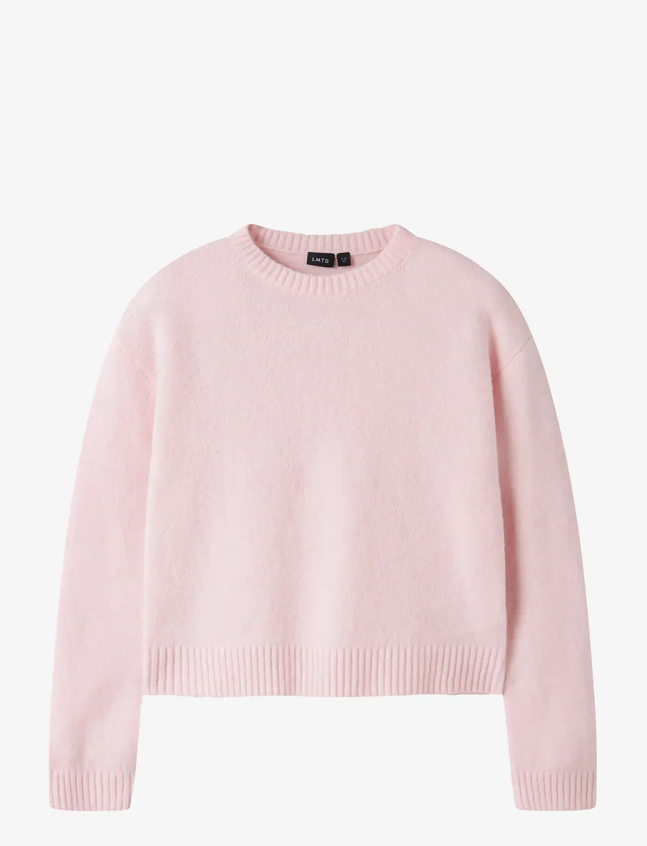 LMTD - NLFBYNT LS SHORT KNIT - trøjer - pink-a-boo - 0
