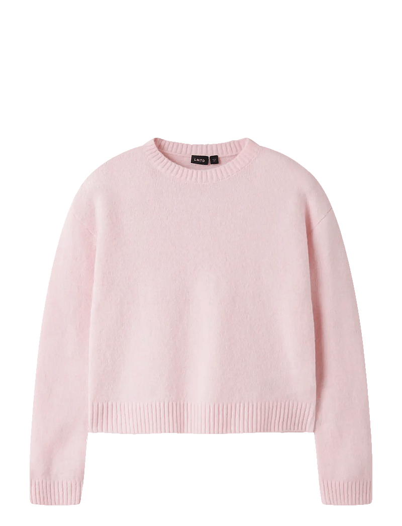 LMTD - NLFBYNT LS SHORT KNIT - trøjer - pink-a-boo - 0