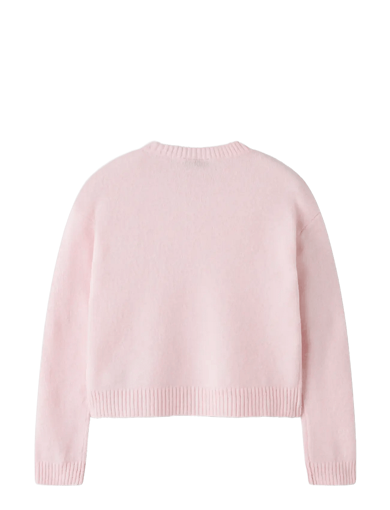 LMTD - NLFBYNT LS SHORT KNIT - trøjer - pink-a-boo - 1