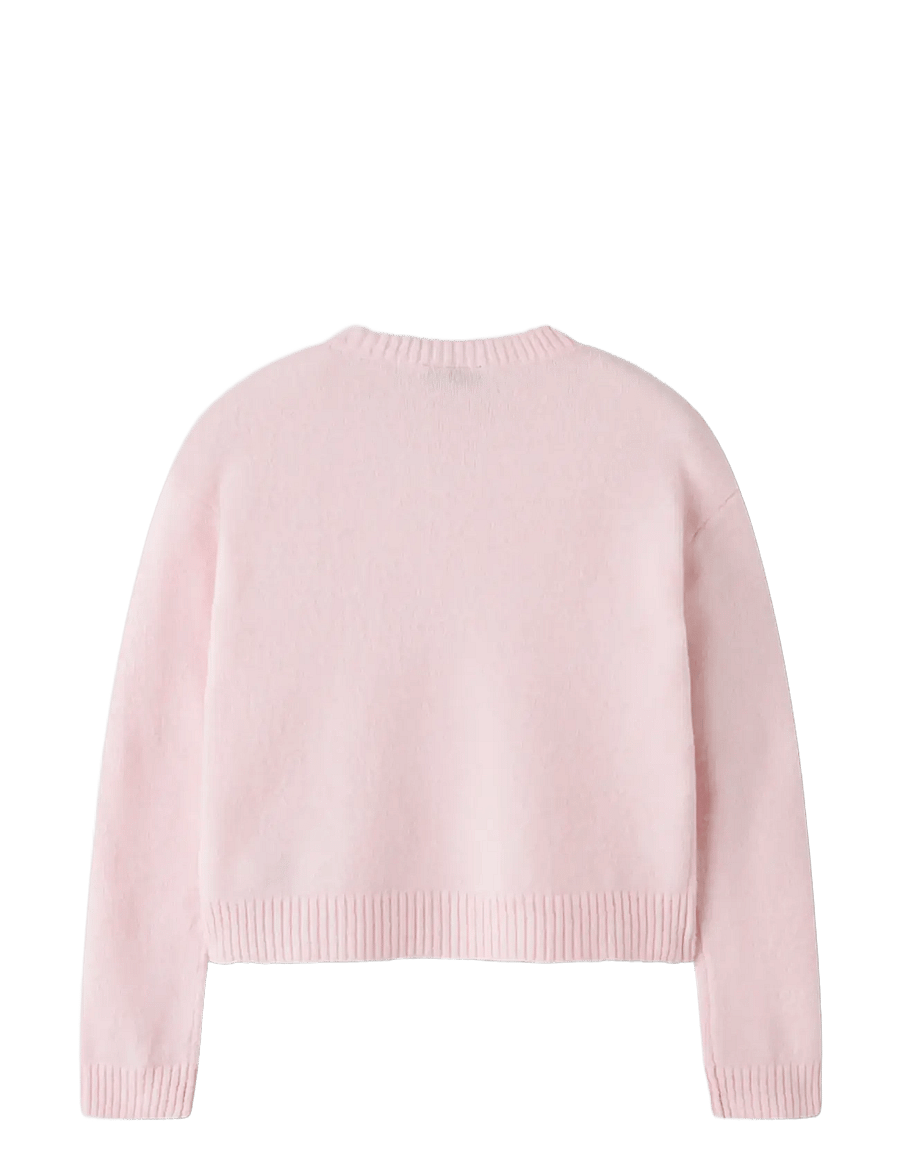 LMTD - NLFBYNT LS SHORT KNIT - pullover - pink-a-boo - 1