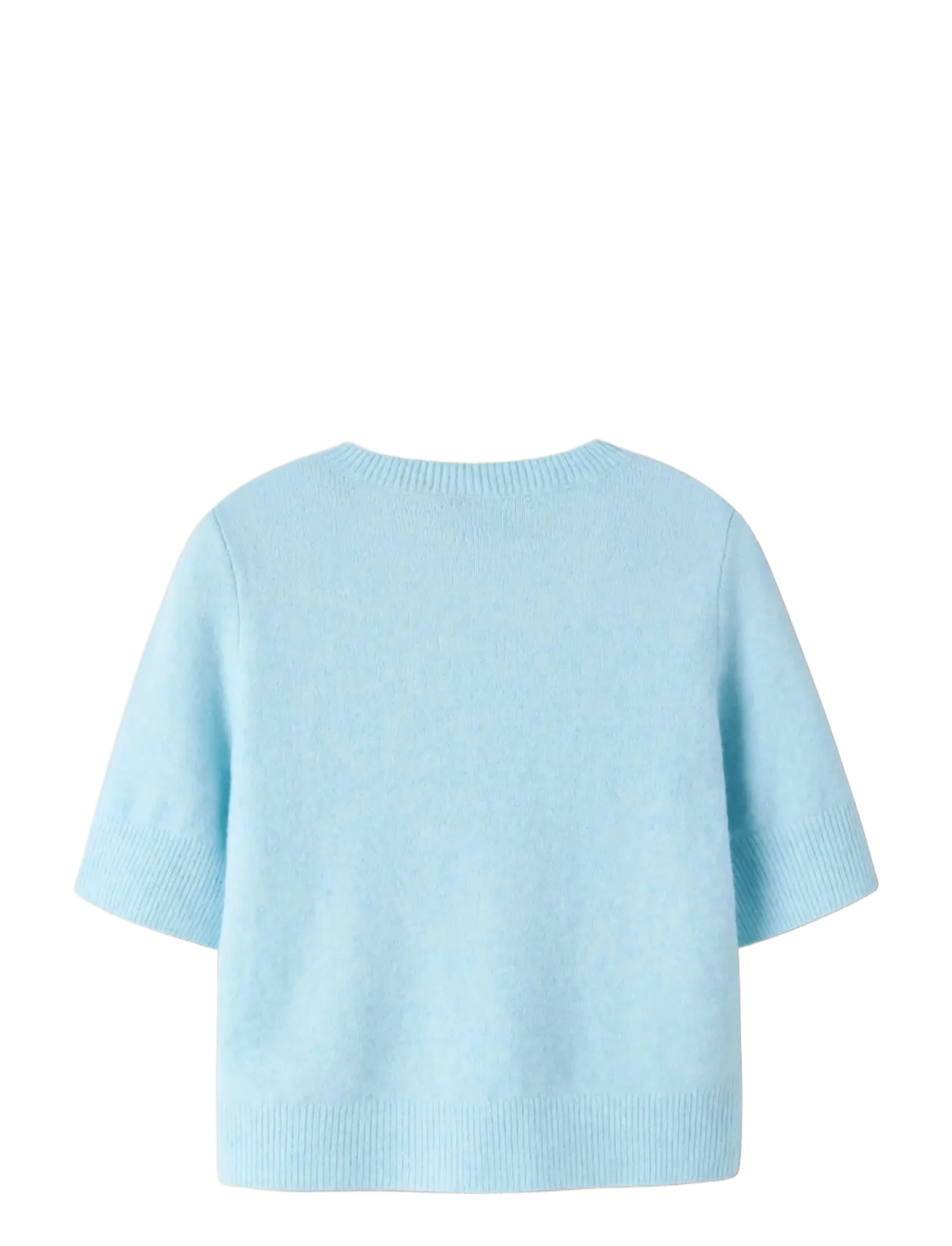 LMTD - NLFBYNT SS SHORT KNIT - kortärmade t-shirts - ice water - 1