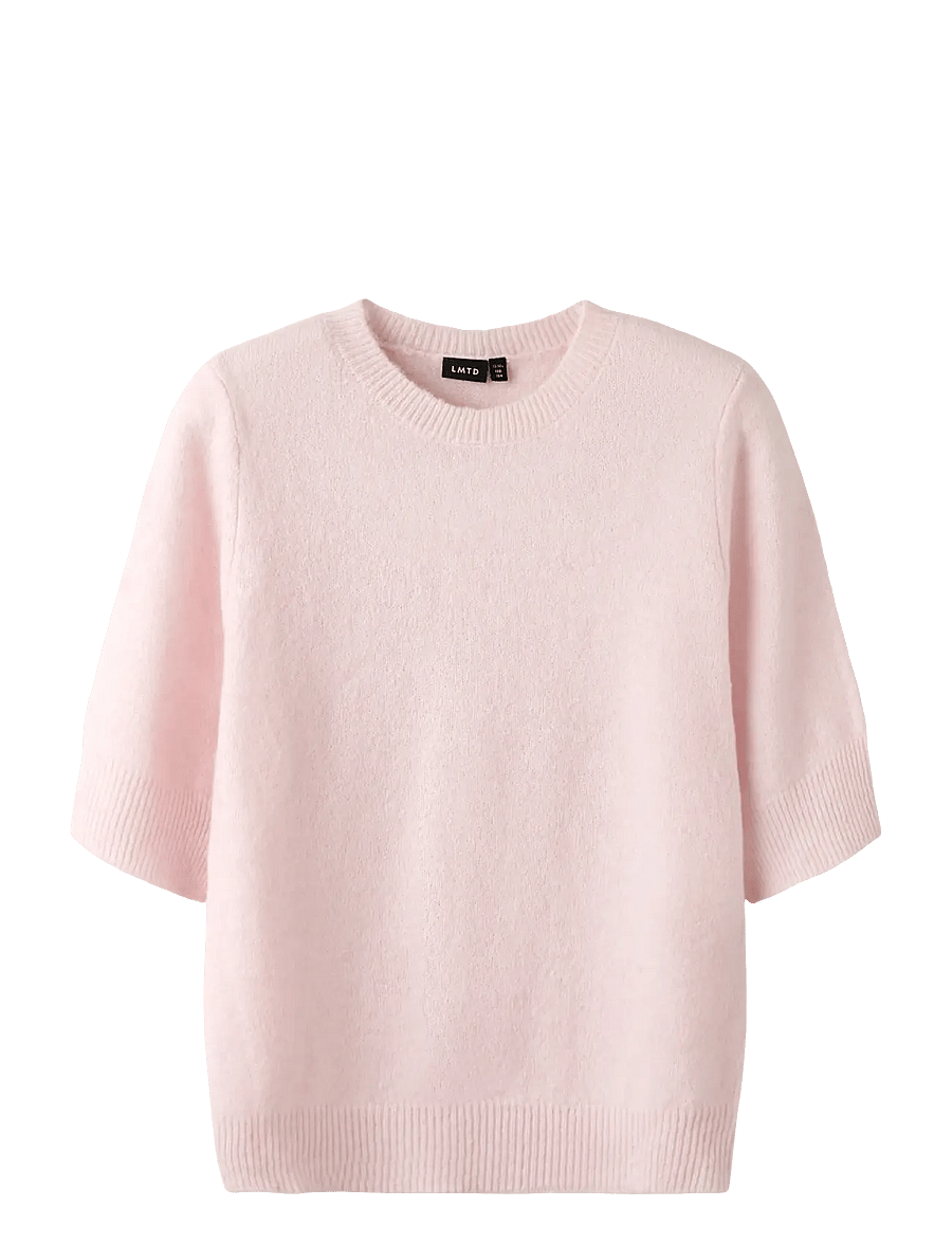 LMTD - NLFBYNT SS SHORT KNIT - kurzärmelige - pink-a-boo - 0