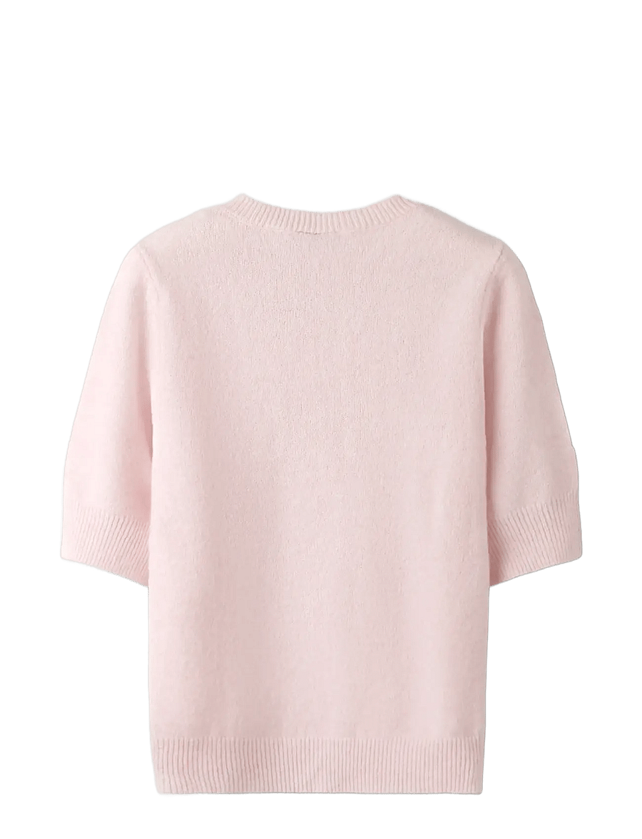 LMTD - NLFBYNT SS SHORT KNIT - kurzärmelige - pink-a-boo - 1