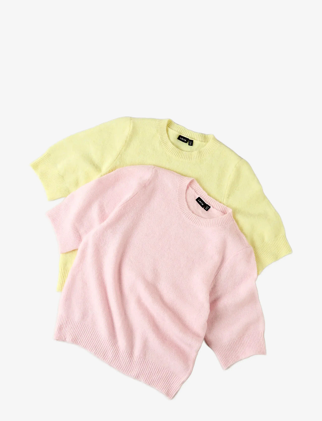 LMTD - NLFBYNT SS SHORT KNIT - lühikeste varrukatega t-särgid - pink-a-boo - 2