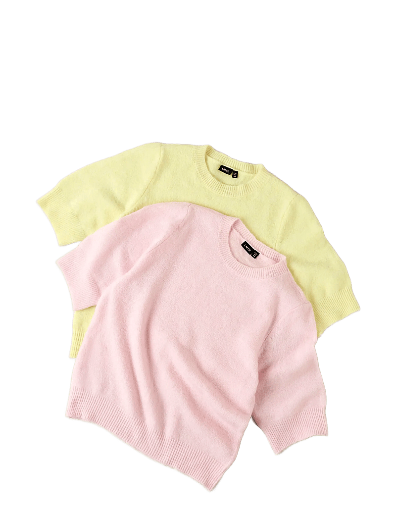 LMTD - NLFBYNT SS SHORT KNIT - kurzärmelige - pink-a-boo - 2