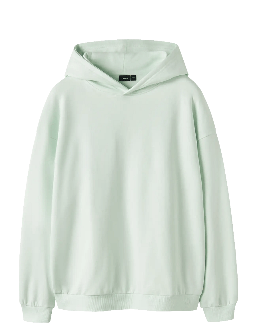 LMTD - NLNNIZU LS BRU LOOSE SWEAT W. HOOD - hættetrøjer - aqua glass - 0