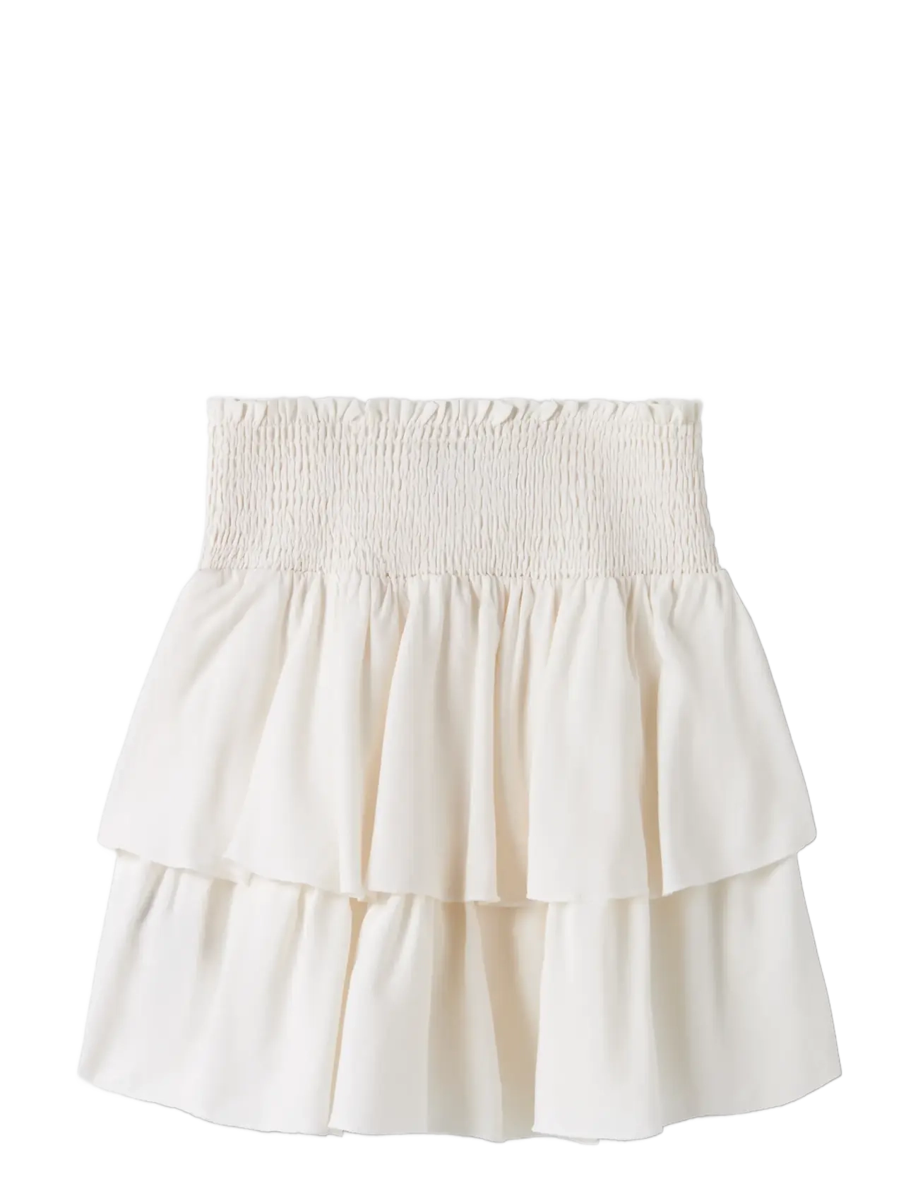 LMTD - NLFSANDYY SOLID SHORT SKIRT - miniseelikud - white alyssum - 1